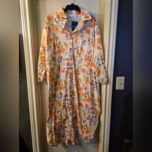 Sunny Views Floral Midi Dress